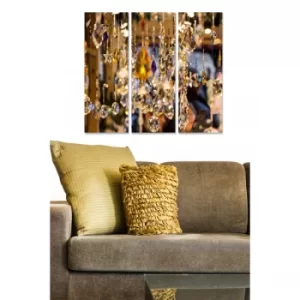 Image of MDF1103108 Multicolor Decorative MDF Painting (3 Pieces)