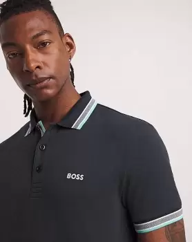 Image of BOSS Short Sleeve Navy Paddy Polo