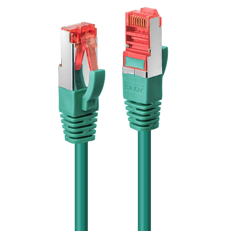 Image of Lindy 2m Cat.6 S/FTP Cable. Green
