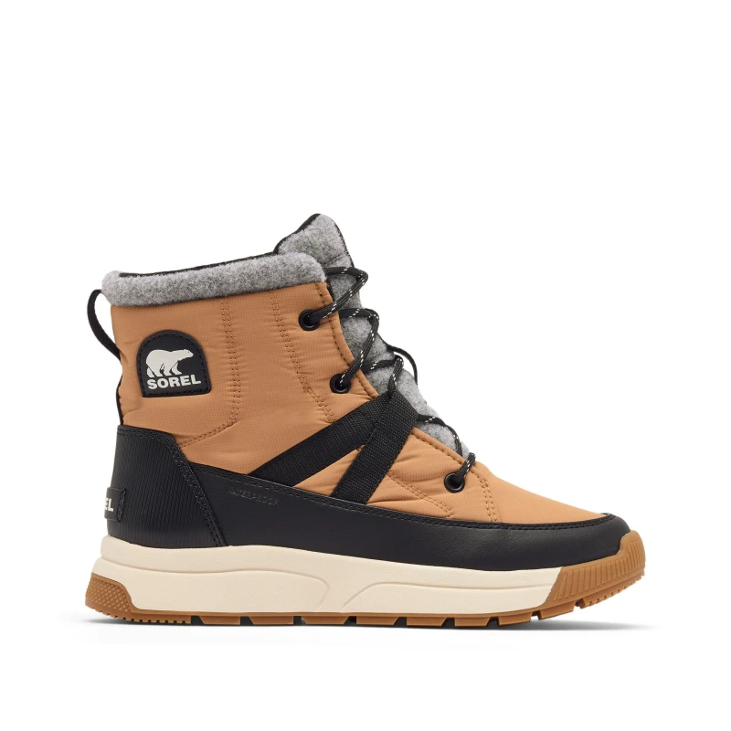 Image of Sorel Womens Whitney Mid Waterproof Lace Up Snow Boots Tawny Buff Blk female 4 (37)
