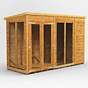 Image of Power Garden Shed 104PPSH Golden Brown 10x4
