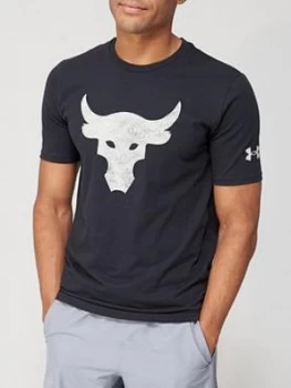 Image of Urban Armor Gear Project Rock Brahma T-Shirt, Black, Size S, Men