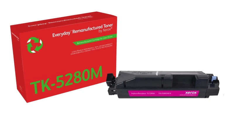Image of Xerox Everyday Magenta Remanufactured Toner by Xerox compatible with Kyocera TK-5280M, Standard capacity 006R04818