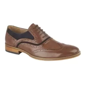 Image of Goor Mens Brogue Oxford Shoes (10 UK) (Brown)