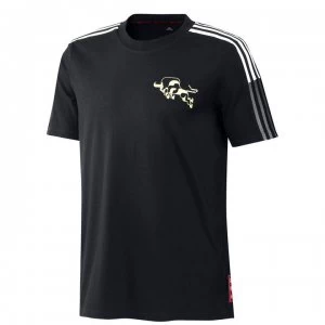 Image of adidas Manchester United Chinese New Year T Shirt Mens - Black