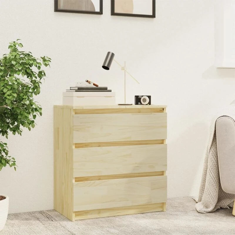 Image of VIDAXL Bedside Cabinet 60x36x64cm Solid Pinewood Vidaxl 8720286607930