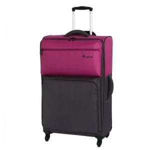 Image of IT Luggage Duo Tone 4 Wheel Magenta Suitcase