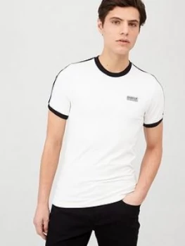 Image of Barbour International Hardknott Tape Sleeve T-Shirt - White Size M Men