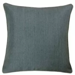 Image of Riva Home Bellucci Cushion Cover (55x55cm) (Graphite/Tobacco) - Graphite/Tobacco