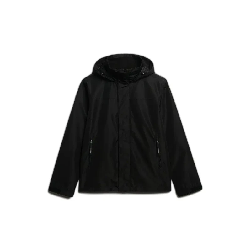 Image of Superdry Hooded windbreaker Superdry Shell Noir Male M