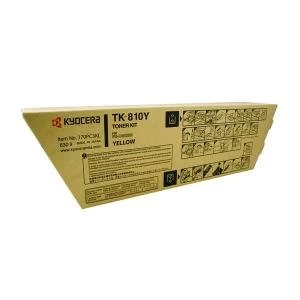 Image of Kyocera TK810Y Yellow Laser Toner Ink Cartridge