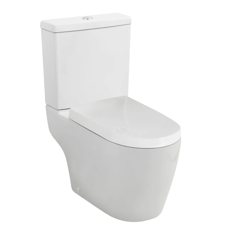 Image of Balterley Modern Semi-Flush to Wall WC , 795mm x 410mm, White White