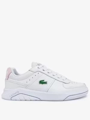 Image of Lacoste Game Advance 0722 Trainers, White/Pink, Size 5, Women