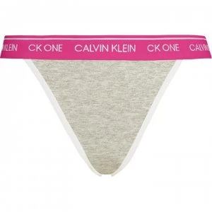 Image of Calvin Klein ONE Cotton Thong - BUFF HEATHER WB
