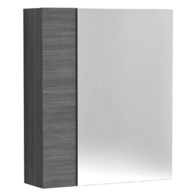 Image of Hudson Reed 600mm Anthracite Matt Double Mirror Wall Cabinet - Soft Close, Fsc Certified