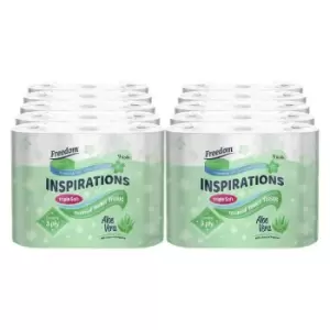 Image of 90 Rolls of Freedom Quilted Aloe Vera Toilet Paper - 3ply