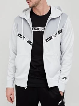 Image of Nike Repeat Polyknit Zip Hoodie - Grey, Size L, Men