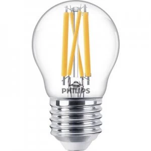 Image of Philips Lighting 77074700 LED (monochrome) EEC A++ (A++ - E) E27 Droplet 4.5 W = 40 W Warm white (Ø x H) 45mm x 80 mm dimmable (DimTone)