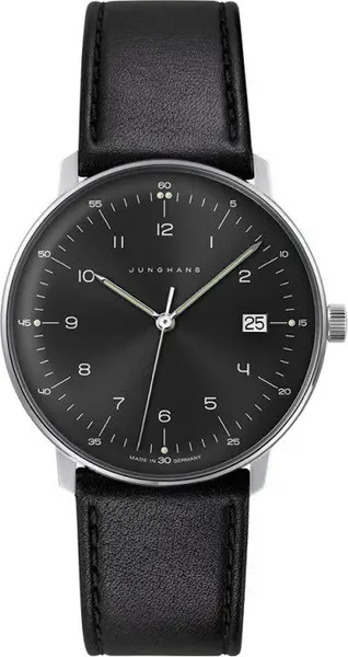 Image of Junghans Watch Max Bill Gents Quartz - Black JGH-048