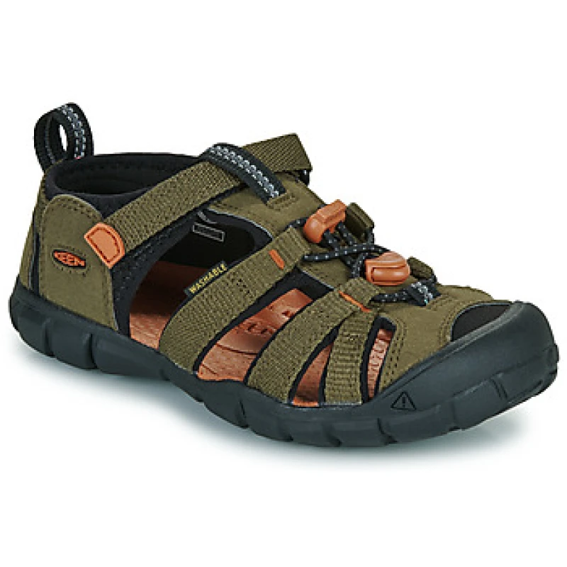Image of Keen SEACAMP II CNX boys's Children's Sandals in Kaki