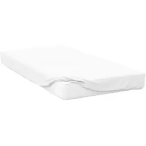 Image of Belledorm 200 Thread Count Egyptian Cotton Fitted Sheet (Single) (White) - White