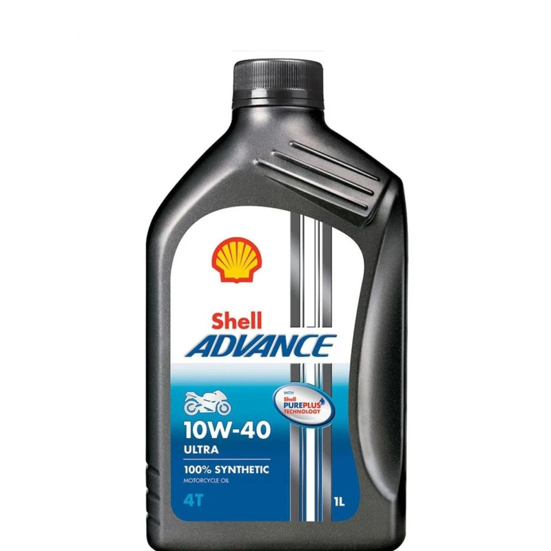 Image of SHELL 550053785 Engine oil Advance 4T Ultra 10W-40 (SN/MA2) Capacity: 1l, Full Synthetic Oil Engine Oil (1862)