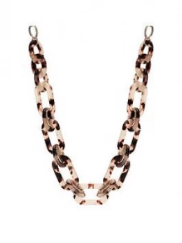 Image of Mood Gold Plated Tortoiseshell Link Necklace