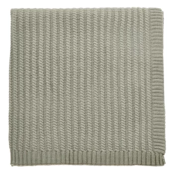 Image of Bedeck of Belfast Navah Knit Throw - SAGE