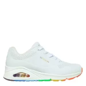 Image of Skechers Street Uno Solid Air Womens Trainer - White