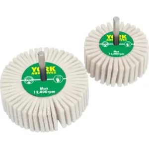 Image of 30MMX30MM Felt Flap Wheel 6MM Shank