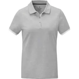 Image of Elevate Womens/Ladies Morgan Short-Sleeved Polo Shirt (S) (Heather Grey)