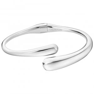 Image of Calvin Klein Silver Stainless Steel Bangle KJDMMF00010M