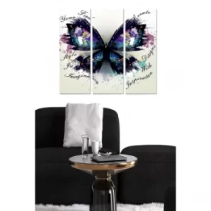 Image of MDF481239712 Multicolor Decorative MDF Painting (3 Pieces)