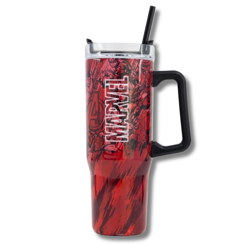 Image of Marvel Insulated Stainless Steel Rambler Mug 940 ML Red