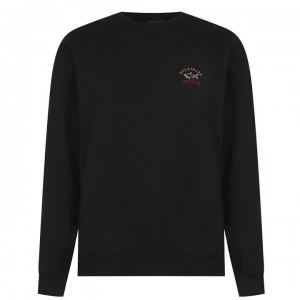 Image of Paul And Shark Crew Basic Sweatshirt - Black 011