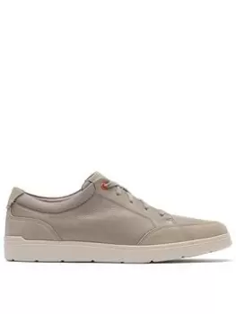 Image of Rockport Tm Court Blucher Trainer, Light Grey, Size 9, Men