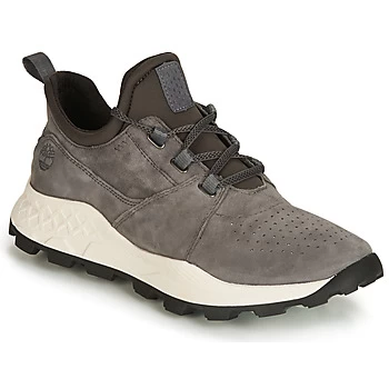 Image of Timberland BROOKLYN LACE OXFORD mens Shoes Trainers in Grey