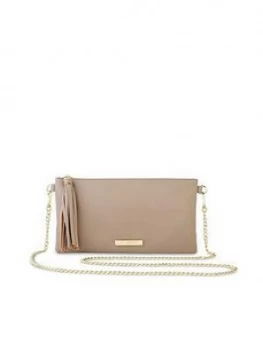 Image of Katie Loxton Freya Tassel Crossbody Bag - Taupe