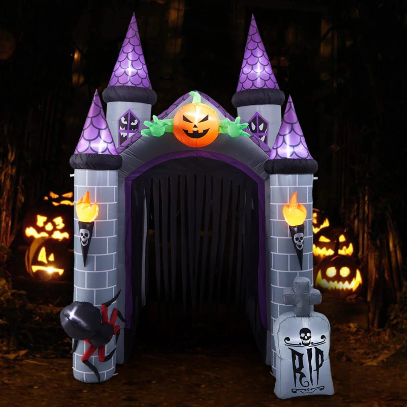 Image of LIFE IDEAS Halloween Haunted House Castle Decoration Multi unisex One size