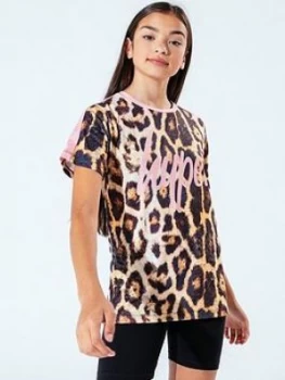 Image of Hype Leopard Short Sleeve T-Shirt - Leopard