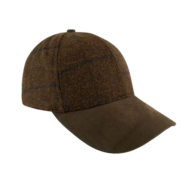 Image of Jack Pyke Mens Lowland Tweed Baseball Cap in Brown Brown Male One Size