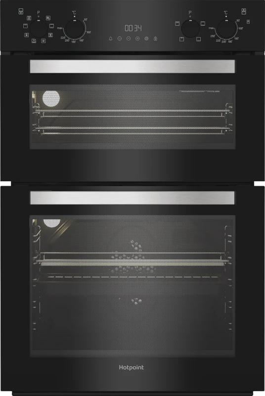 Image of Hotpoint DIH82GB Built-In Electric Double Oven - Black DIH82GB Black