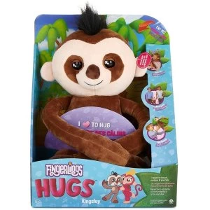 Image of Wow Wee Fingerling Hugs - Kingsley The Sloth Plush Toy