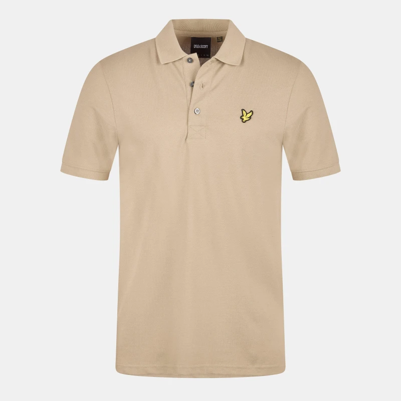Image of Lyle and Scott Basic Short Sleeve Polo Shirt Short Sleeve Polos S Green 54206796350