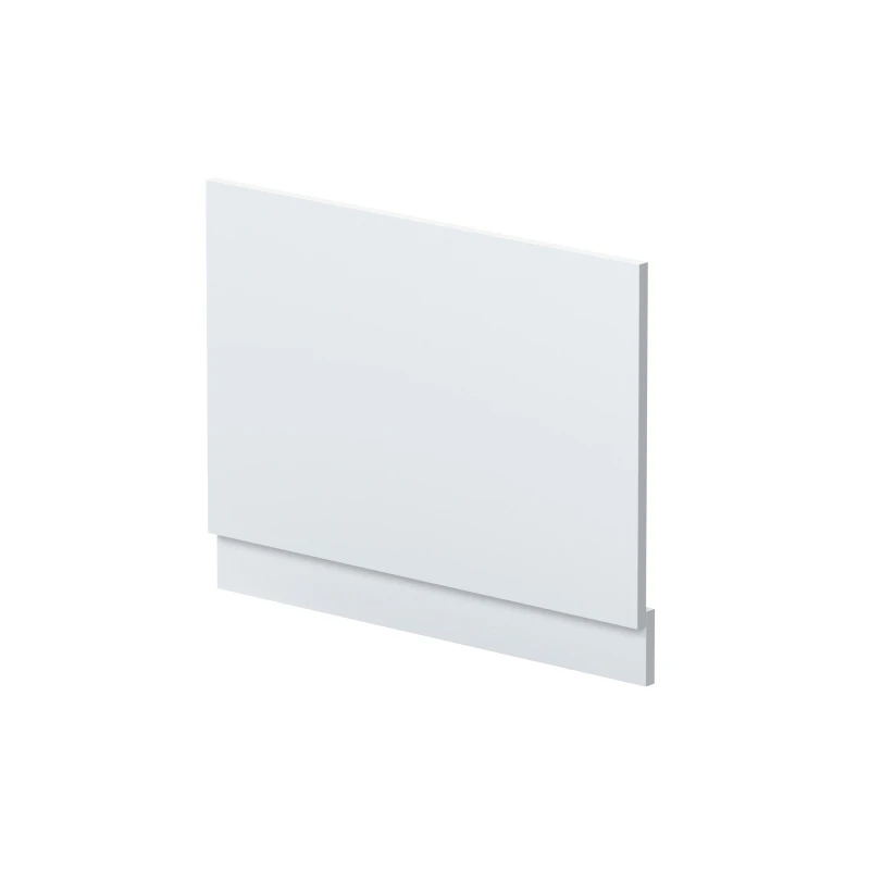 Image of Balterley Straight Reversible Bath End Panel & Plinth - 750mm - Satin White White