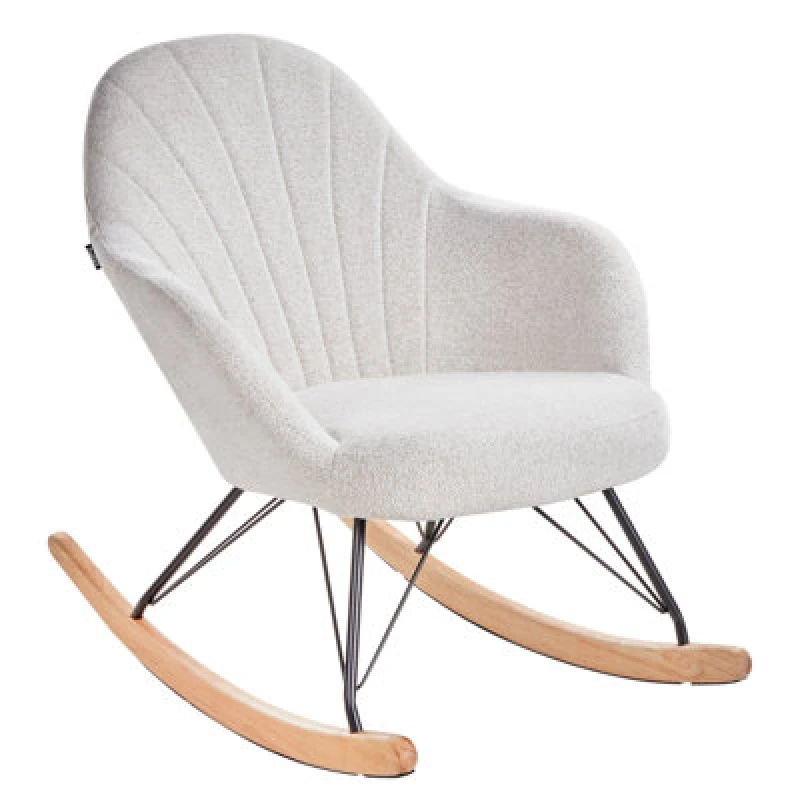 Image of Beliani Rocking Chair Skale Fabric Off-White