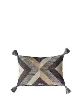 Image of Gallery Mansa Tassel Cushion - Grey