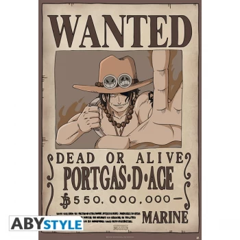 Image of One Piece - Wanted Ace Maxi Poster
