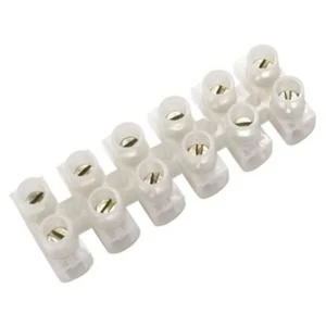 Image of BQ White 5A 6 Way Cable Connector Strip