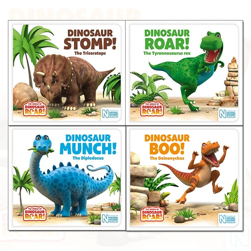Image of The World of Dinosaur Roar Series Books 1 - 4 Collection Set by Peter Curtis Peter Curtis, Jeanne Willis Books